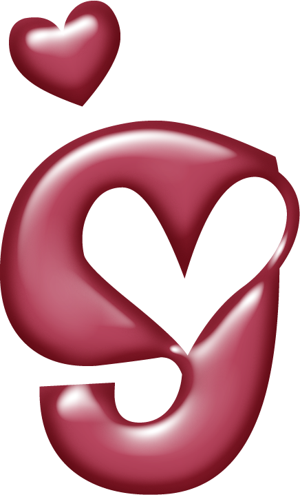Click Here To See A Large Version - Abecedario Letras Con Corazones (436x718), Png Download