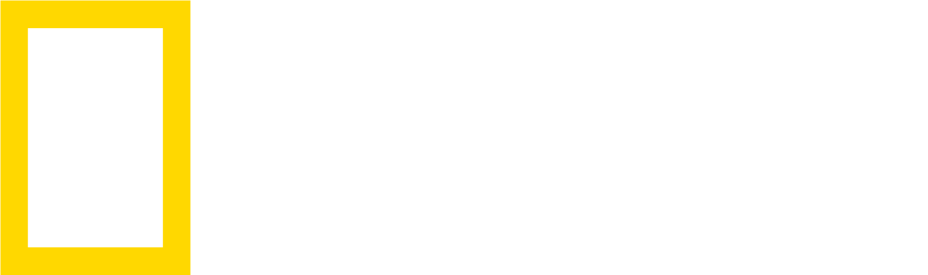 Ng Logo White - National Geographic Logo Hd (2000x677), Png Download