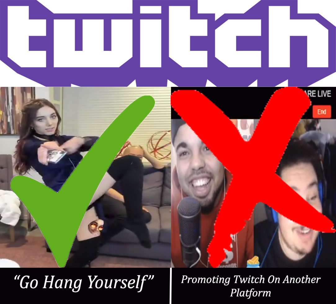 Twitch Is A Fucking Joke - Twitch Tos (1083x980), Png Download.