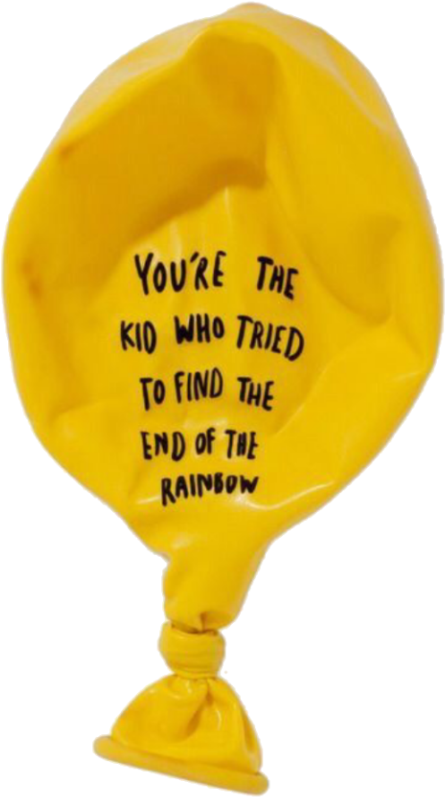 Yellow Amarillo Freetoedit Random Tumblr Quote Quotes - Deflated Balloons (1024x1024), Png Download