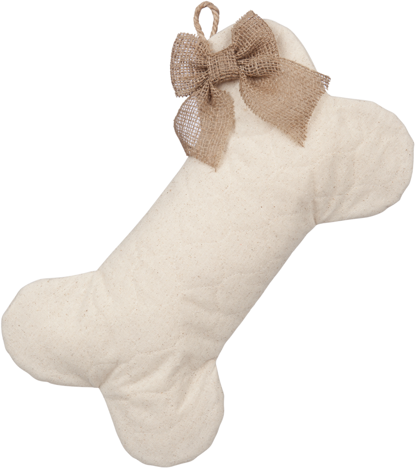 Quilted Dog Bone Christmas Stocking - Christmas Stocking (600x541), Png Download