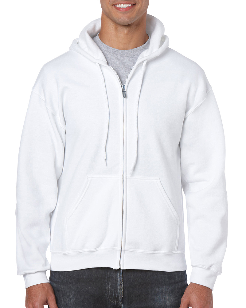 18600 Gildan 50/50 Full Zip Hooded Sweatshirt (1000x1000), Png Download