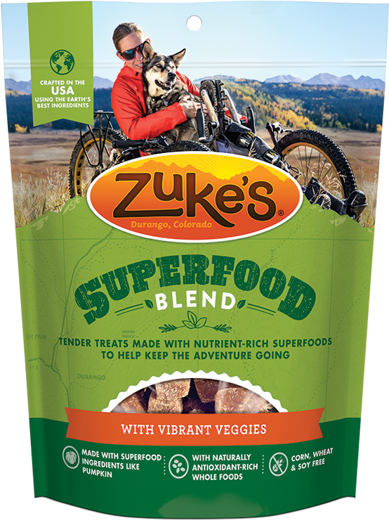 Zukes Superfood Blend With Vibrant Veggies Dog Treats - Zuke's Crunchy Naturals 2s Yogurt & Honey 9oz Dog (594x739), Png Download