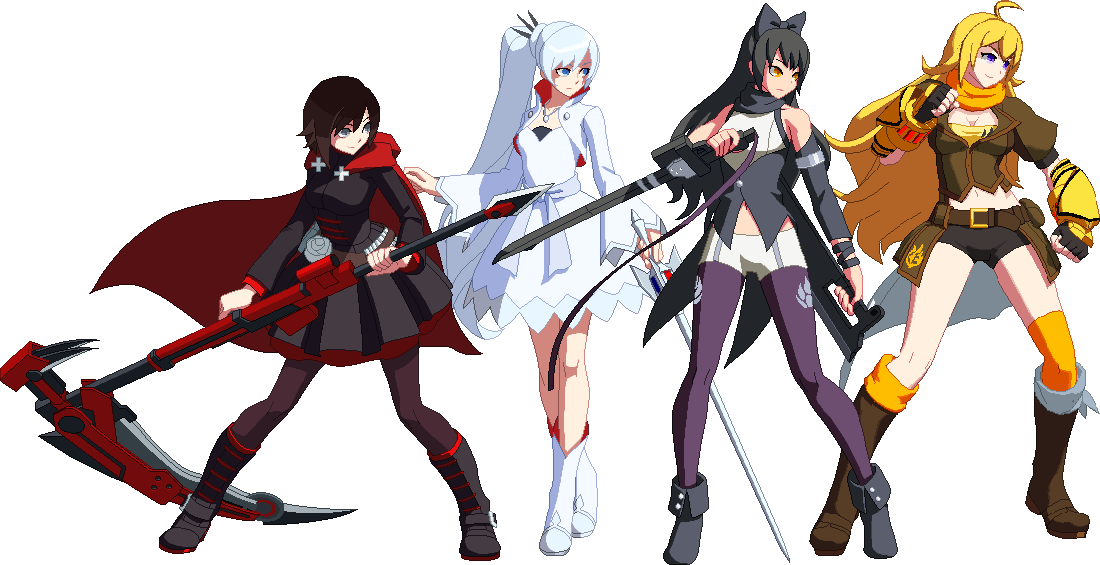15 Jun - Blazblue Cross Tag Battle Ruby Gif (1100x565), Png Download