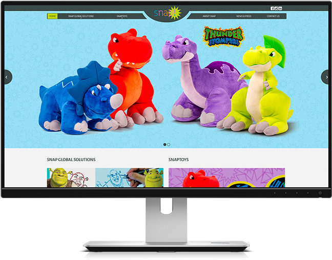Snaptoys Homepage Desktop - Snaptoys Thunder Stompers Crash The Triceratops Plush (650x650), Png Download