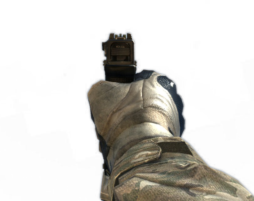 G18 Iron Sights Mw3 - Mw2 Iron Sight Ads (814x644), Png Download