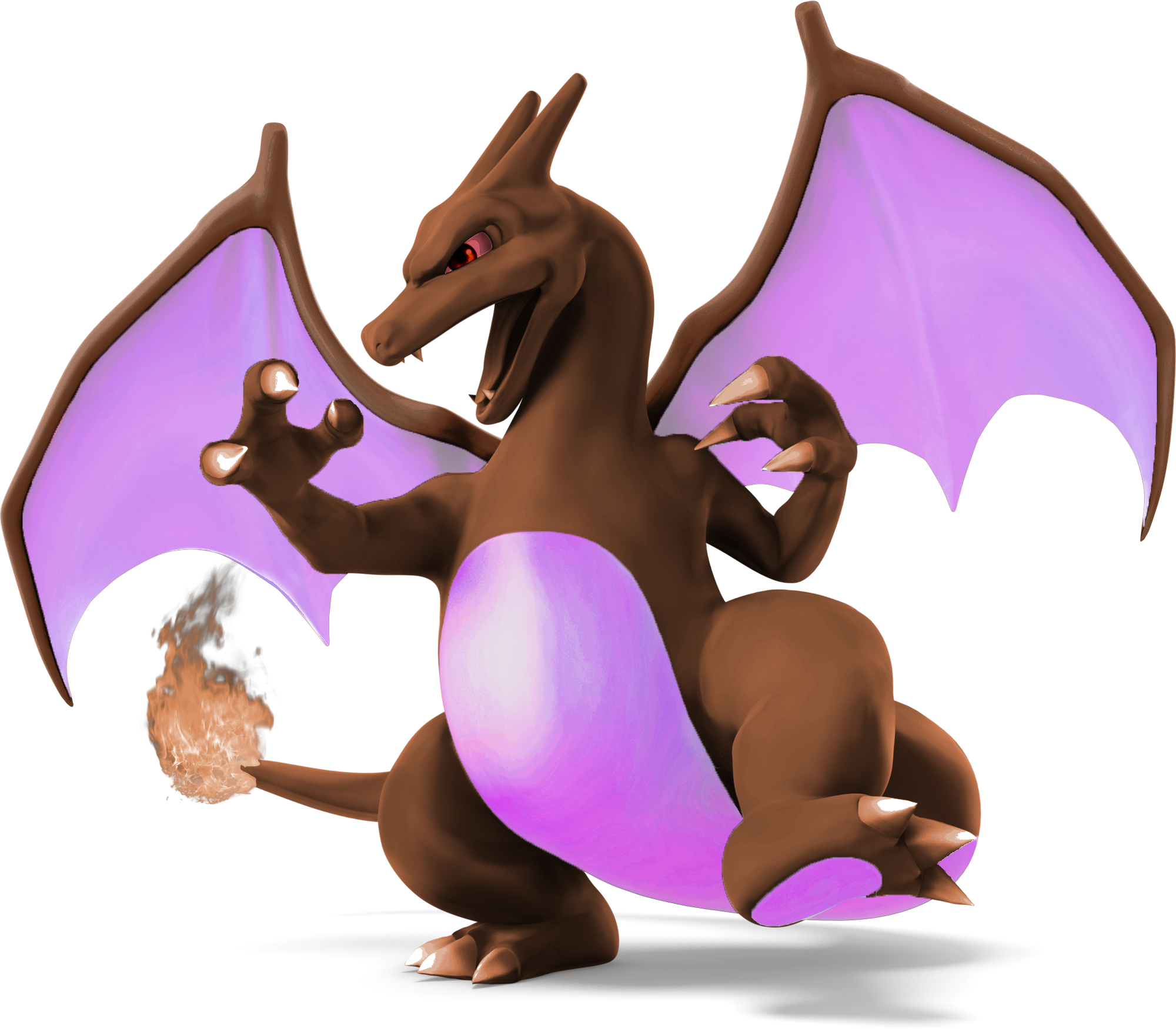 Charizard Dragalge Ssb4 - Smash Bros Purple Charizard (2000x1750), Png Download