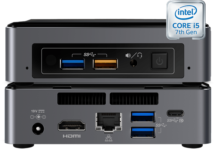 Vmp Png - Intel Nuc7i3bnhxf I3 7100u 4gb 1tb 16gb Optane Win10 (782x523), Png Download