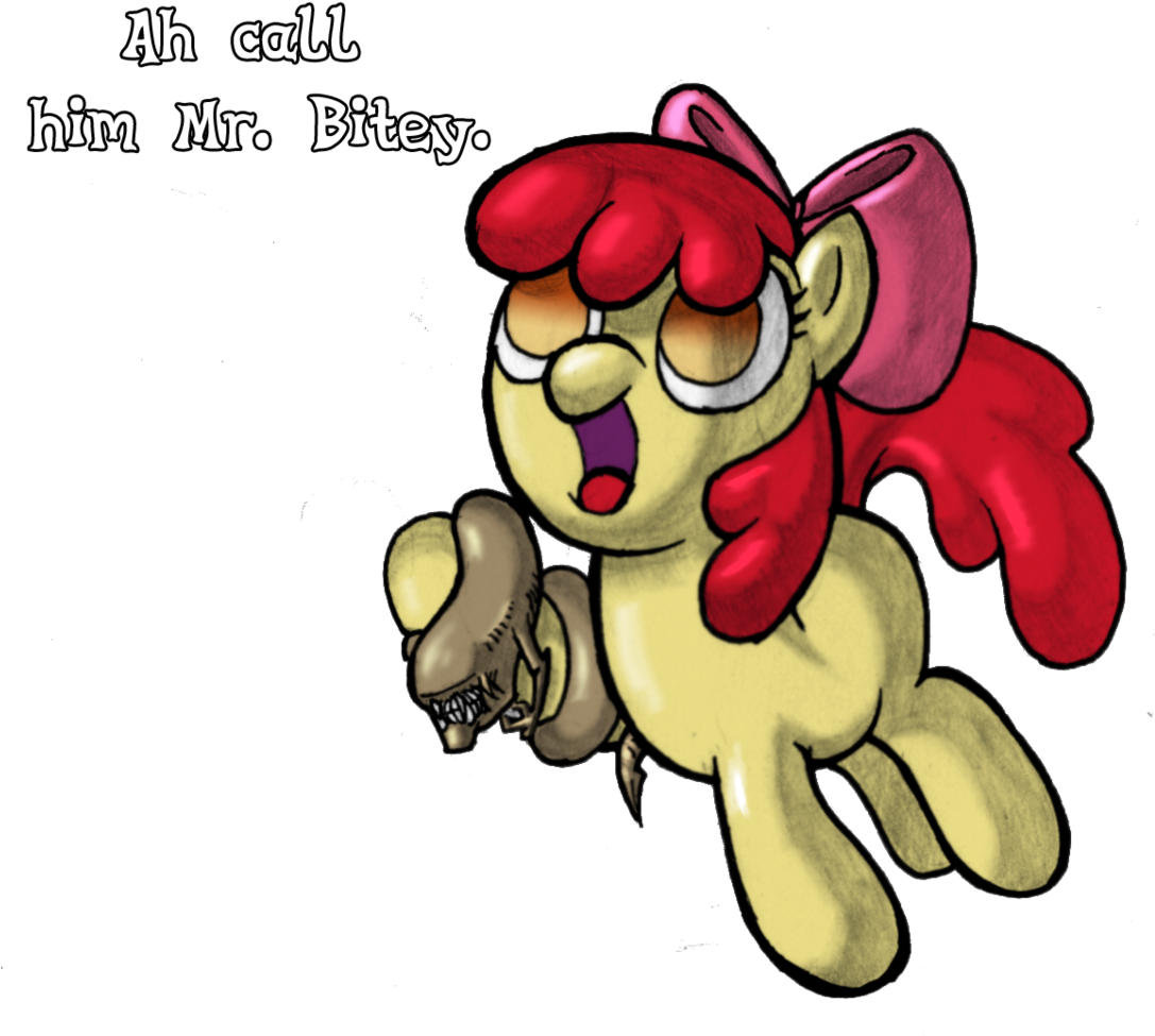 Alien, Alien , Apple Bloom, Artist - Deviantart (1114x1024), Png Download