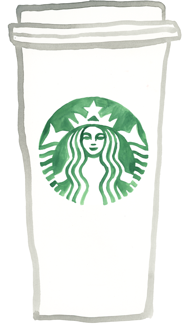 Coffeecupwithlogo Starbucks Png - Starbucks New Logo 2011 (633x1080), Png Download