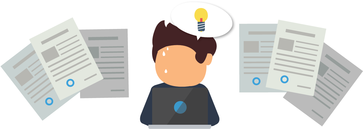 Don't Have A Creative Team To Help Design Content Try - Cartoon (1346x500), Png Download