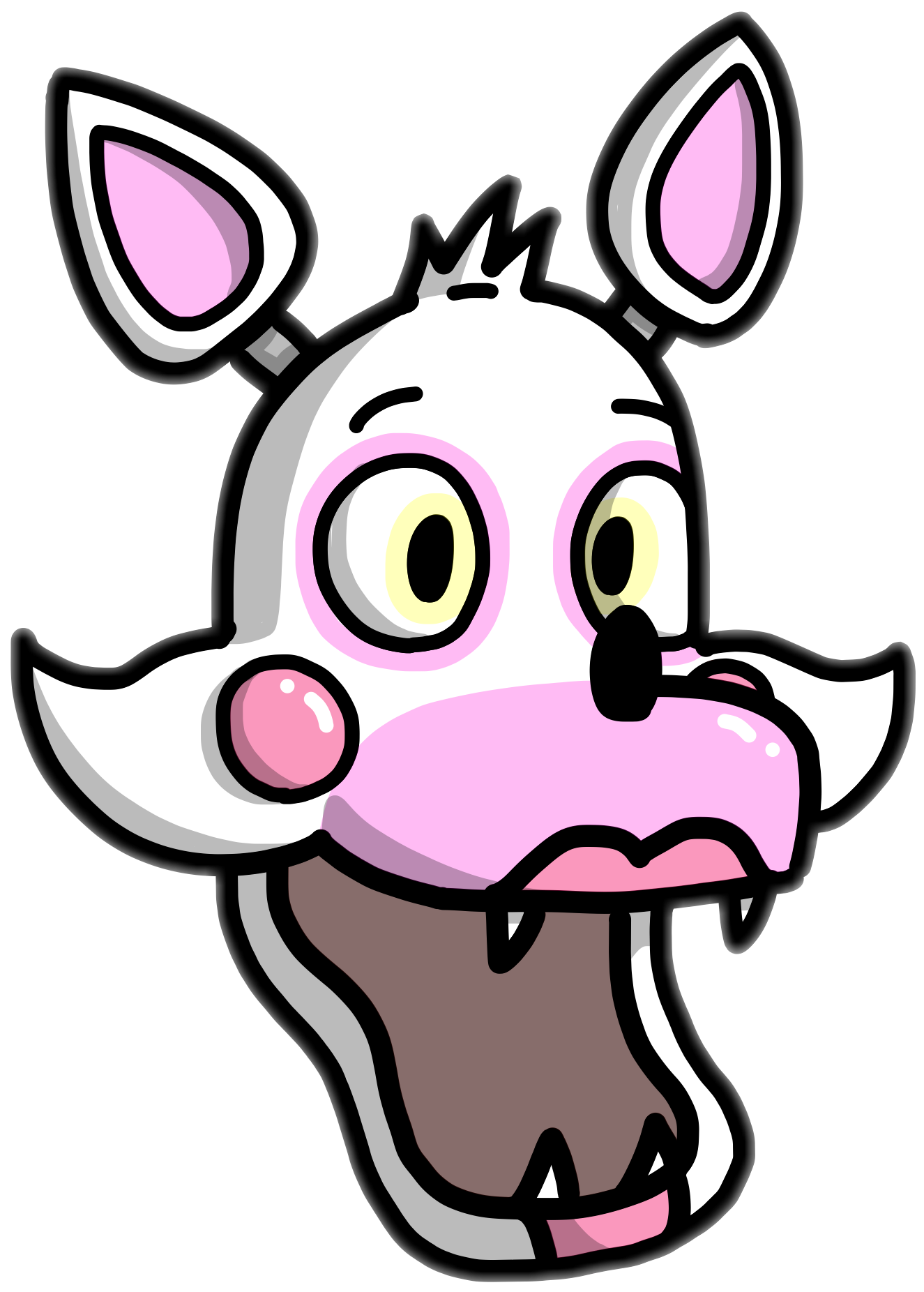 Artworki Drew A Mangle/toy Foxy Head Thingy - Five Nights At Freddy's (1536x1951), Png Download