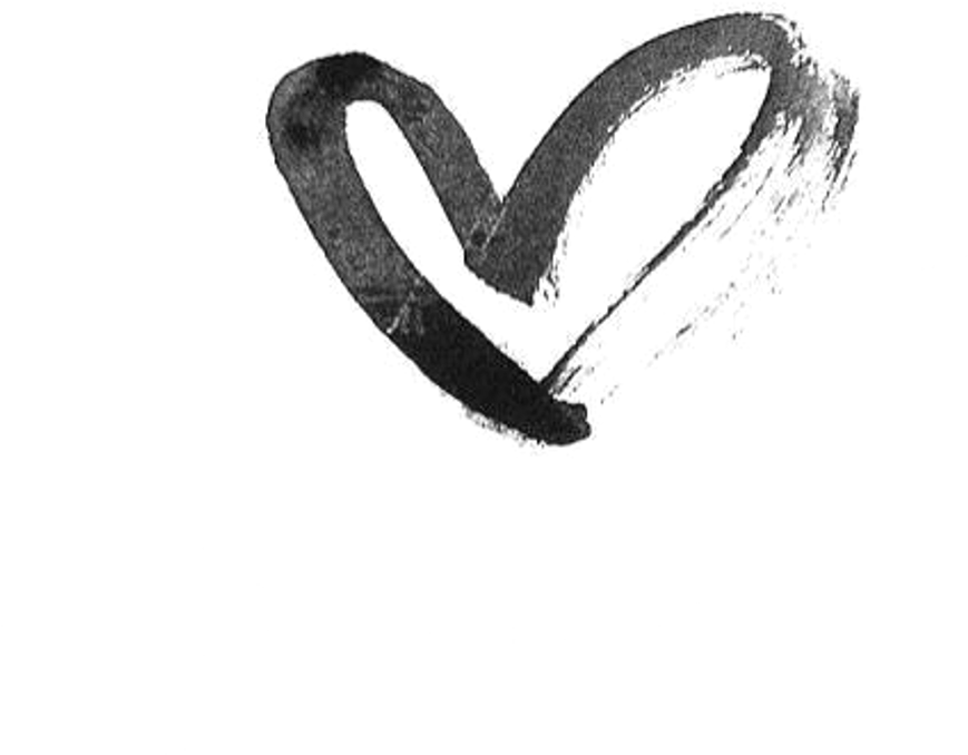 Tumblr Sticker Stickers Heart Hearts Smear Black - Black Heart Drawing (1024x1024), Png Download