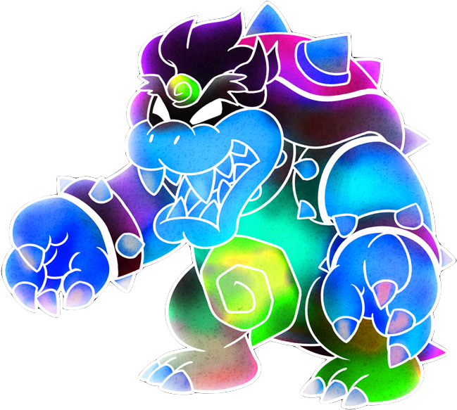 Dreamy Bowser - Mario Y Luigi Dream Team (700x642), Png Download