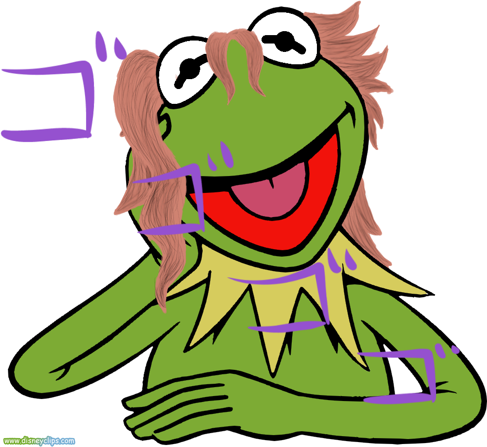 I Called Kakyoin Kermit The Noodle And Then This - Kermit Desenho (1000x910), Png Download