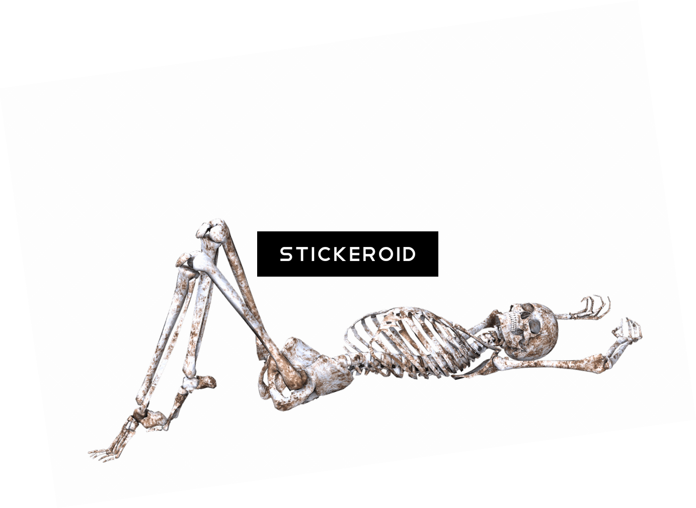 Skeleton Hand In Front Of Chest - Illustration (1383x1010), Png Download