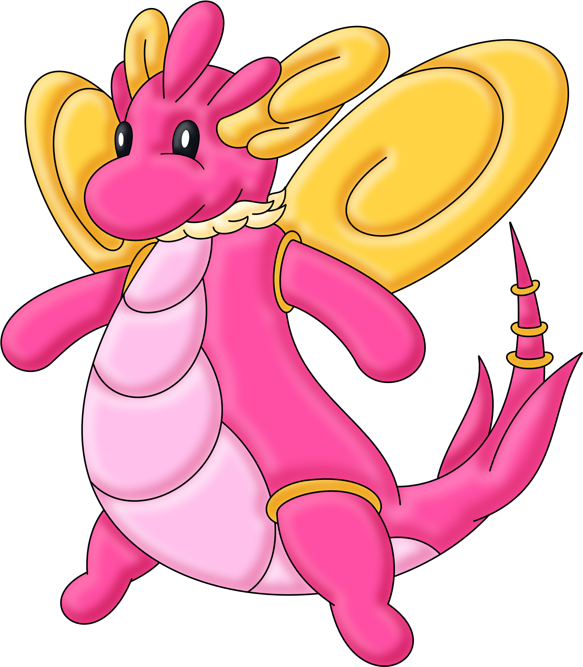Goymian Dragonite - Cartoon (1950x2200), Png Download