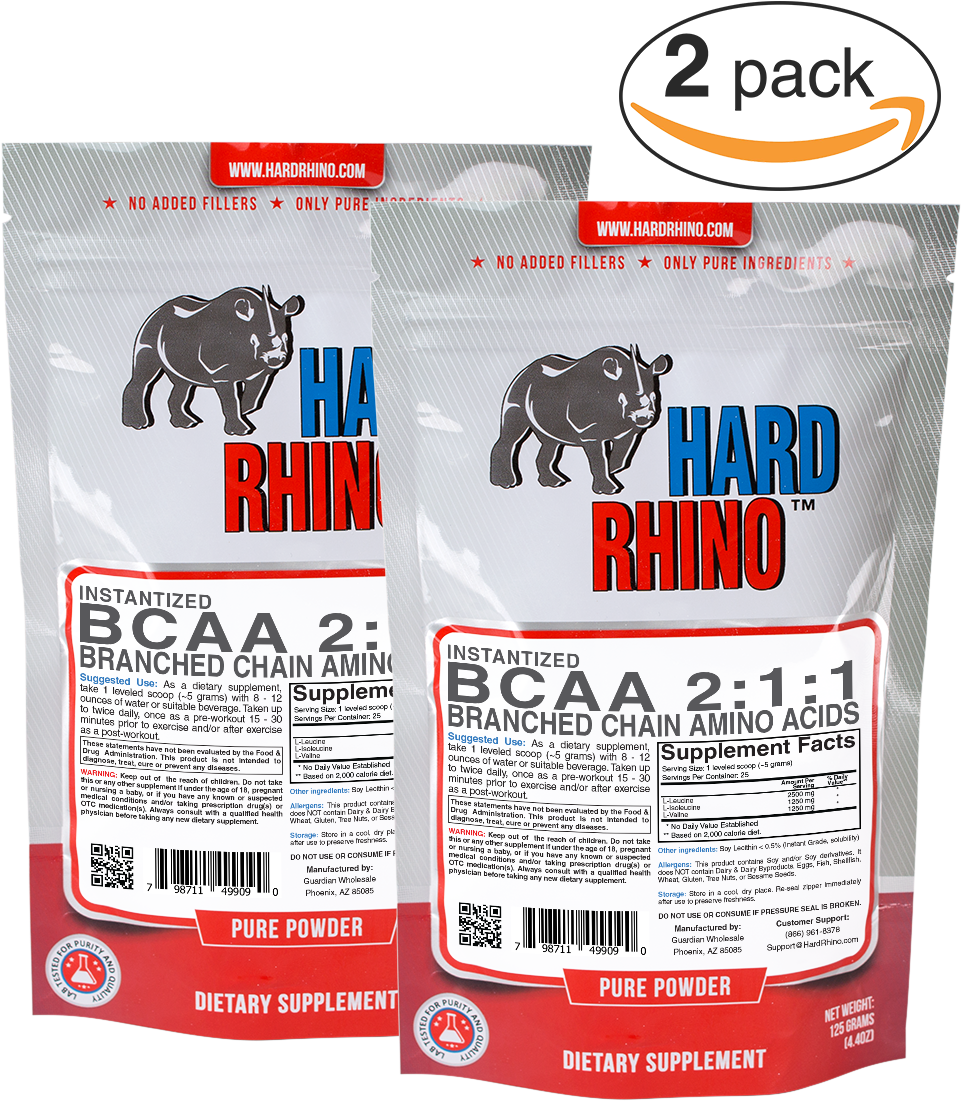 Hard Rhino Gaba (gamma Aminobutyric Acid) Powder, 250 (1100x1100), Png Download