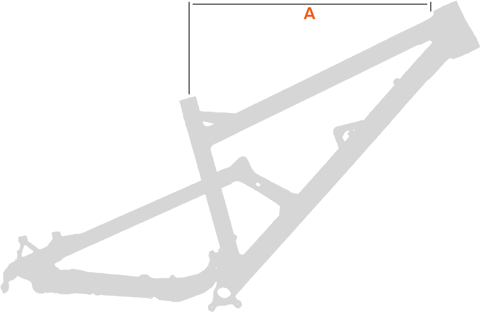 Measurements - Mountain Bike (1080x741), Png Download