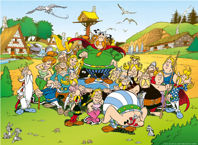The Village - Astérix Et Les Gaulois (640x640), Png Download