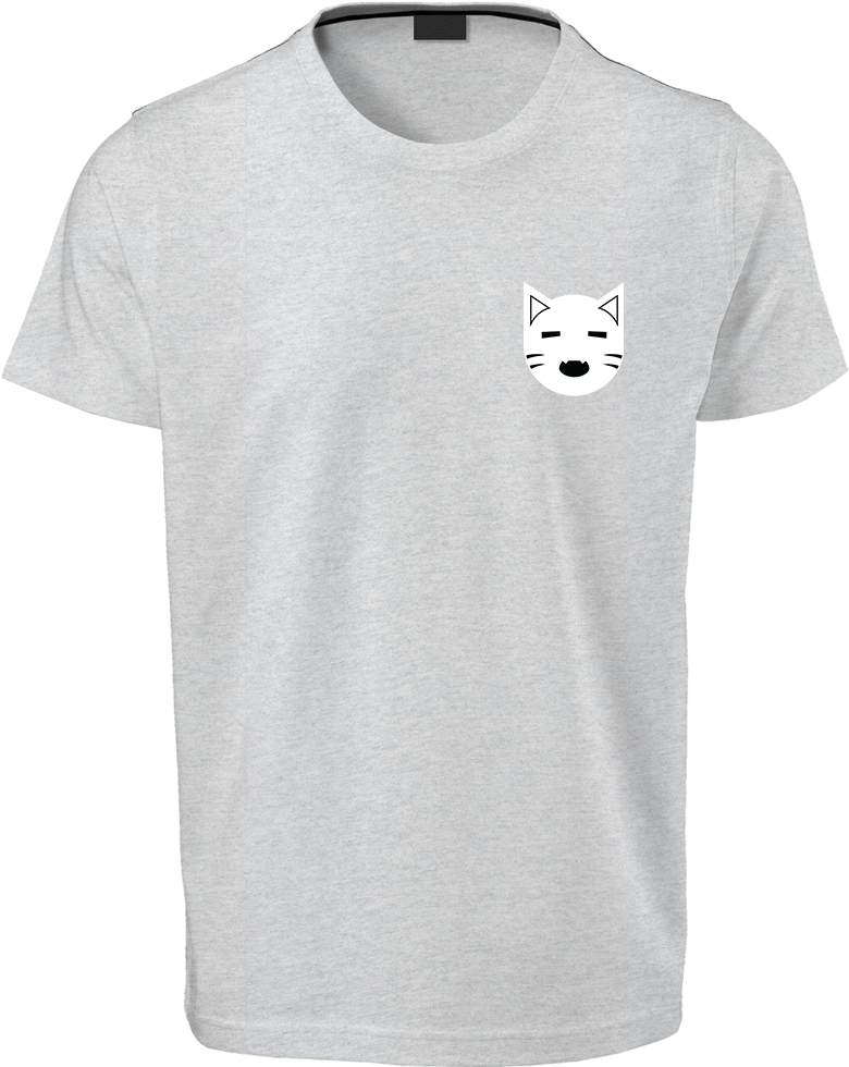 Anime Cat T-shirt - Plain White T Shirts Png (1000x1000), Png Download