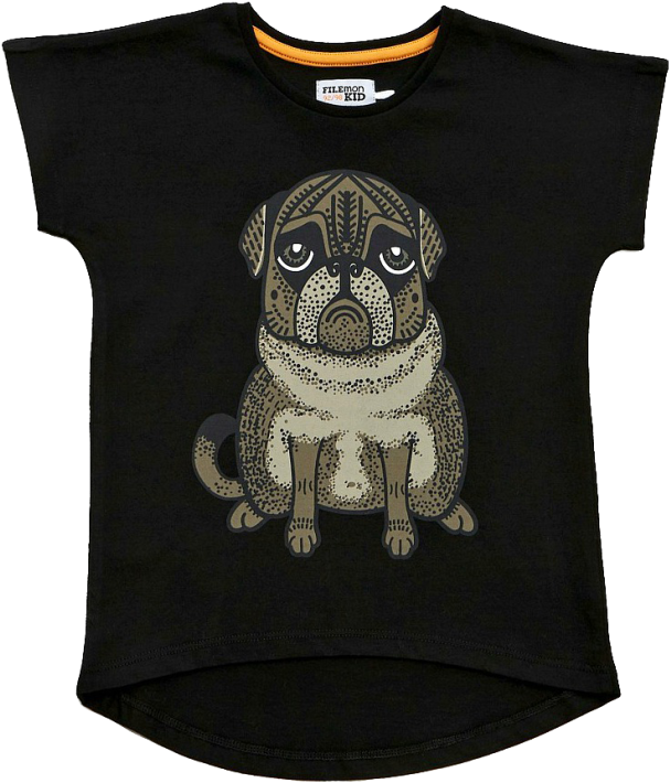 Filemon Kid T-shirt Pug (960x720), Png Download