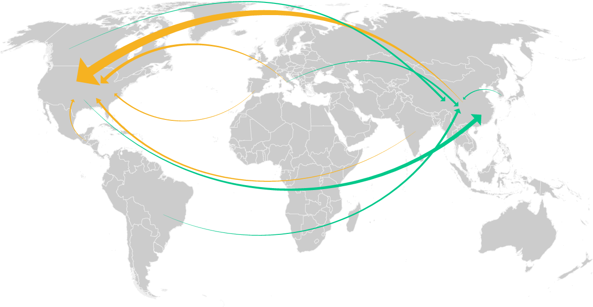 Top Suppliers Of Hides And Leather To China - Silver Scratch Off Places World Map - 31.5" X 23.6" (1240x750), Png Download