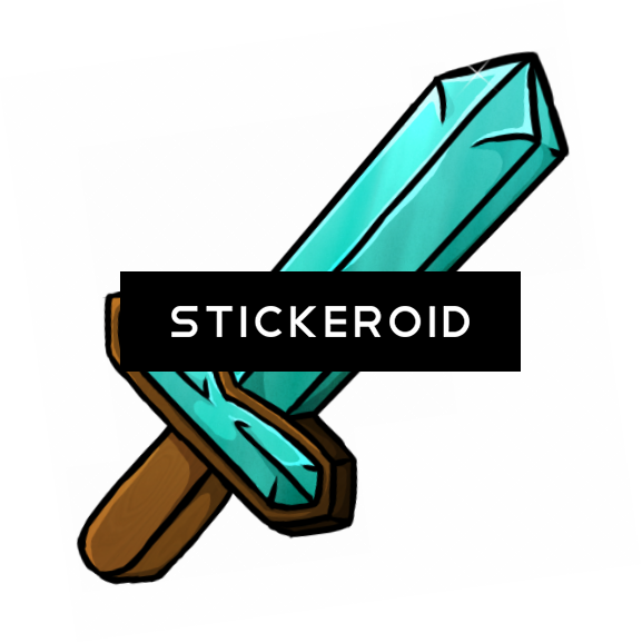 Diamond Sword Minecraft - Sword Minecraft Png (577x578), Png Download