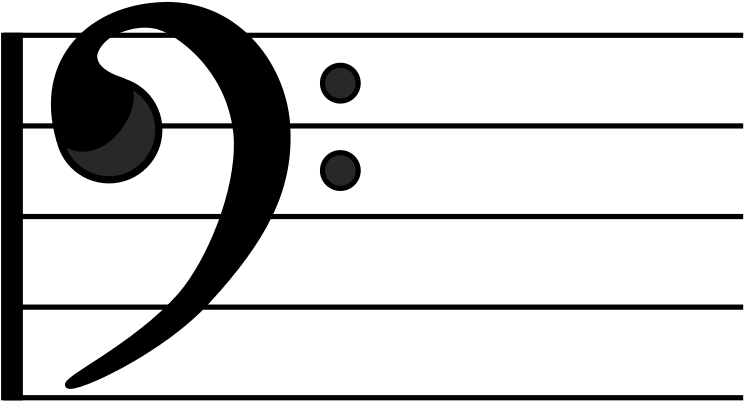 Bass Clef (800x487), Png Download