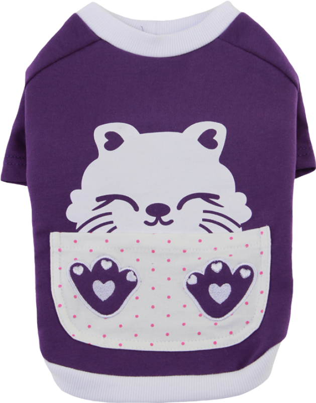 Paw Dog Tshirt Purple Front - Mouse (800x800), Png Download