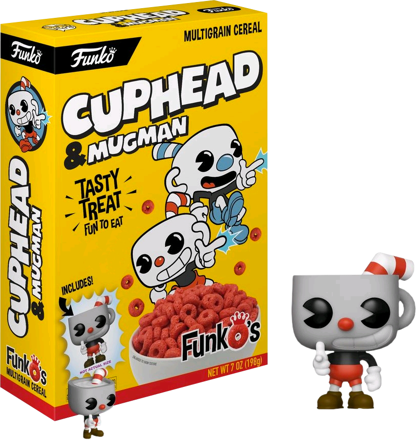 Cuphead Funko's Cereal With Pocket Us Exclusive Pop (817x865), Png Download