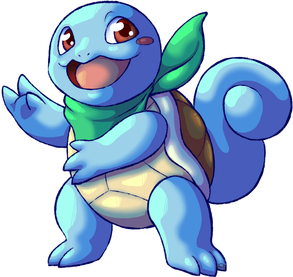 Today I Drew Squirtle For This Subreddit Https - Pmd Charmander And Squirtle (1000x950), Png Download