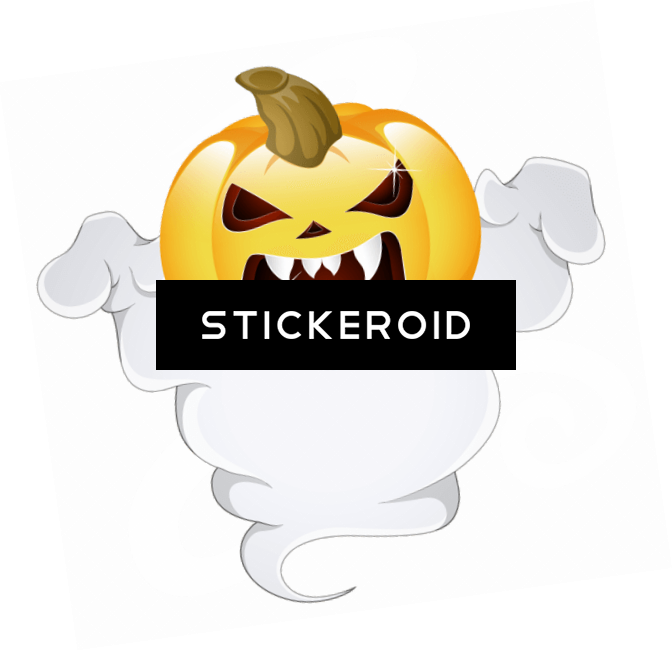 Pac-man Ghost - Jack-o'-lantern (672x650), Png Download