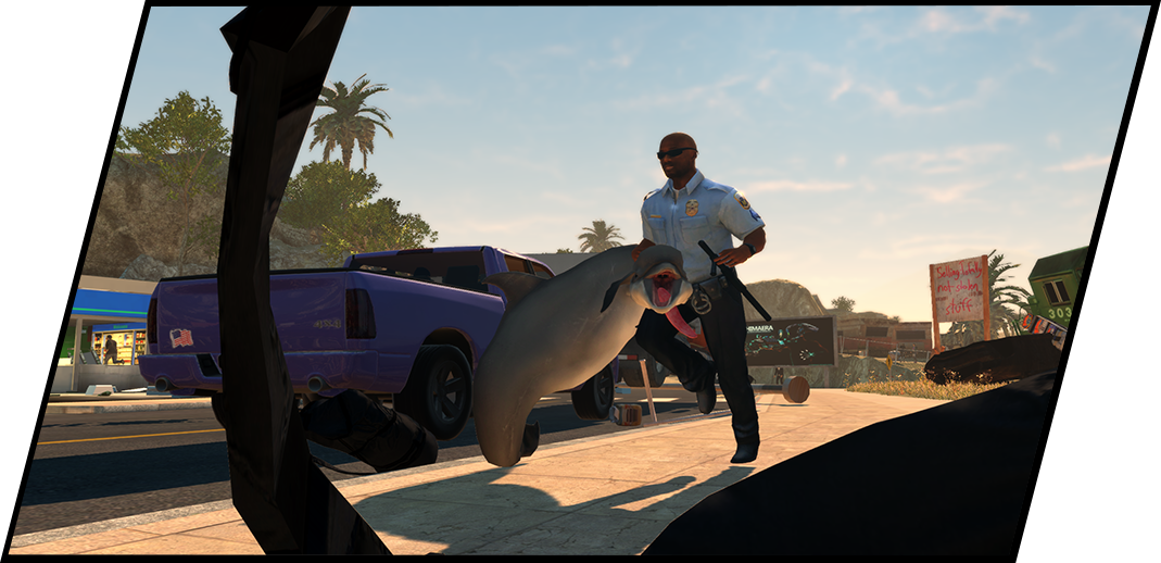 There Are Many Hidden Items In Goat Simulator, And - Payday (1069x518), Png Download