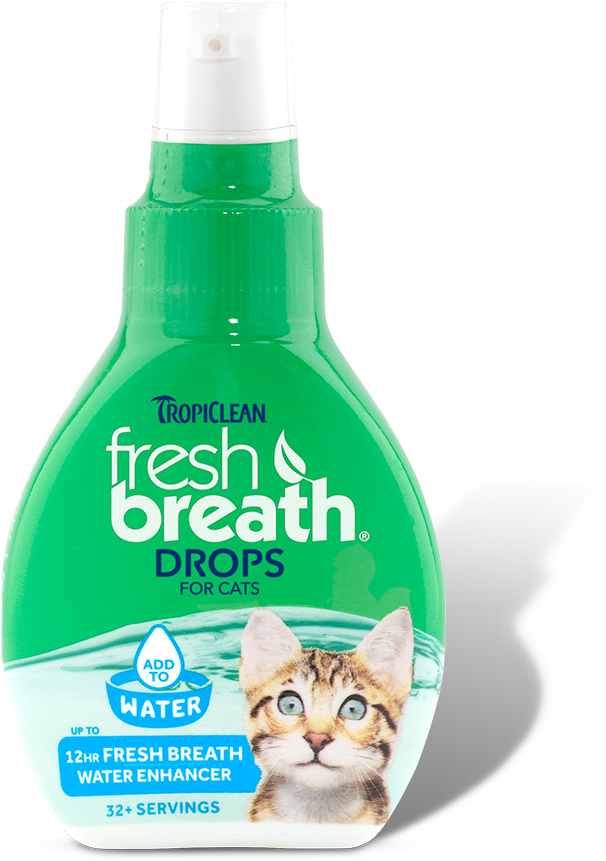 Fresh Breath By Tropiclean Drops For Cats - Tropiclean Fresh Breath Drops (822x1200), Png Download