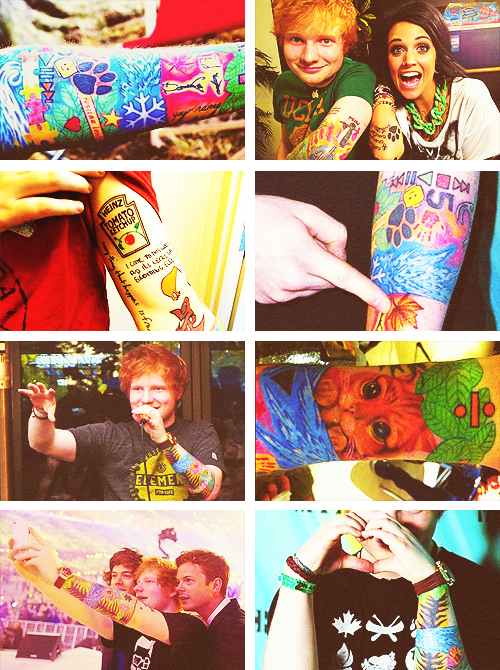 Tatuajes De Ed Sheeran (500x670), Png Download