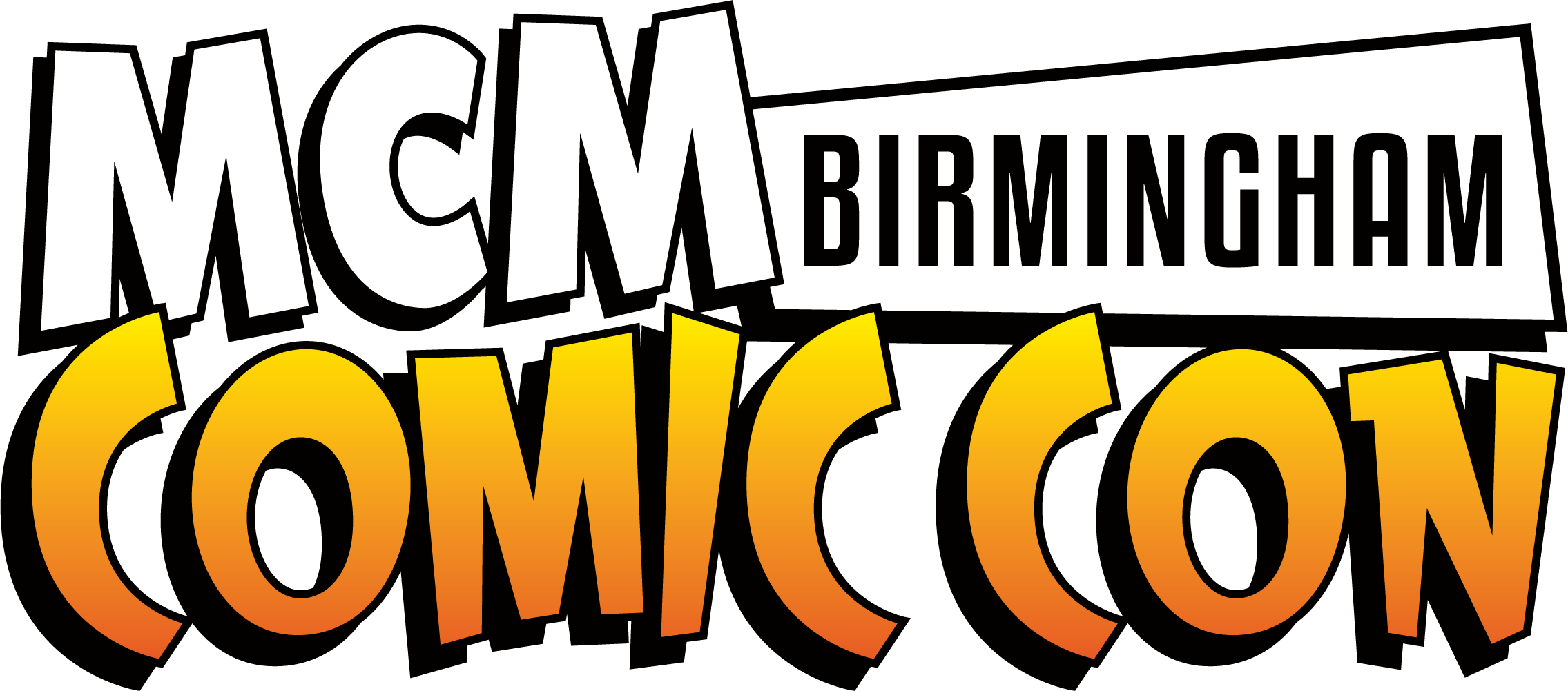 Mcm Comiccon Birmingham H - Mcm Comic Con Logo (2271x1001), Png Download