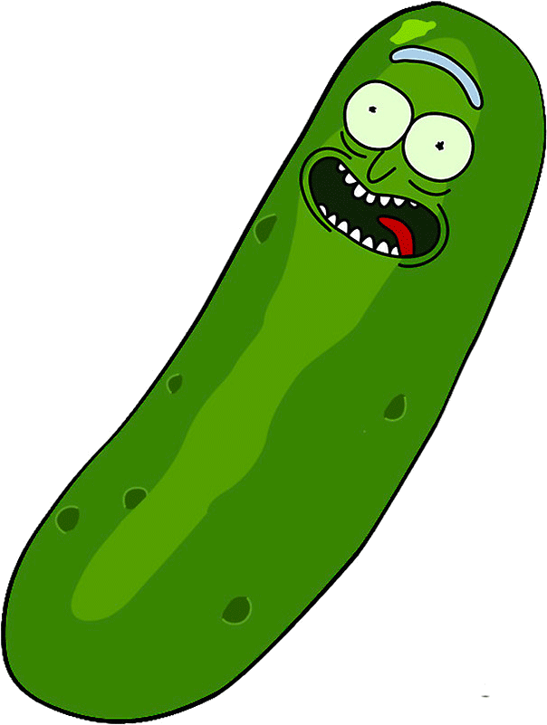 Pickle Rick From Rick And Morty Clipart - Pickle Rick Drawing Easy (1411x800), Png Download