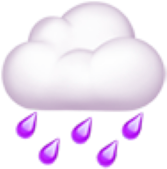 Emoji Iphoneemoji Clouds Cloud Cloudemoji Rain Freetoed - Mitsubishi Pajero (1024x1024), Png Download
