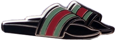 Gucci Flip Flops Png Clip Free Library - Emoji (595x595), Png Download