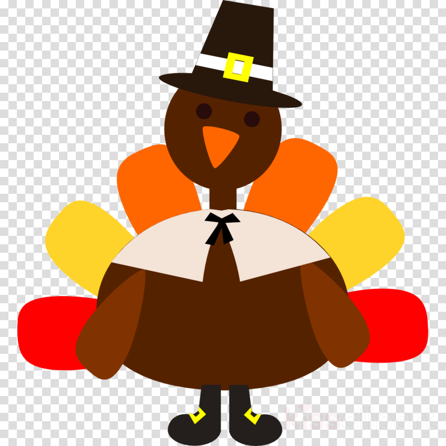 Cartoon Turkey Silhouette Clipart Turkey Thanksgiving - Thanksgiving Turkey Clipart Png (900x900), Png Download