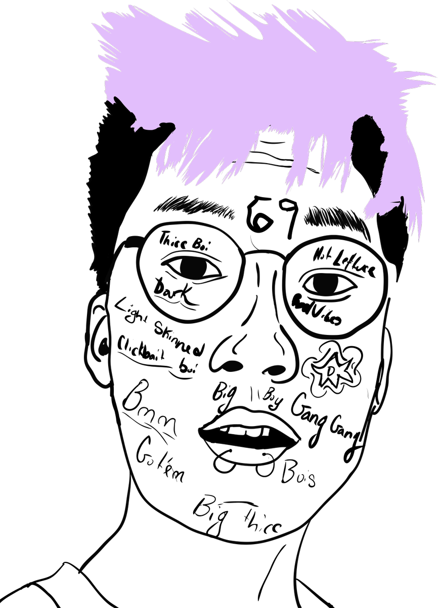 @ricegum This Is You, But Lookin Like 6ix9ine Http - Illustration (866x1200), Png Download