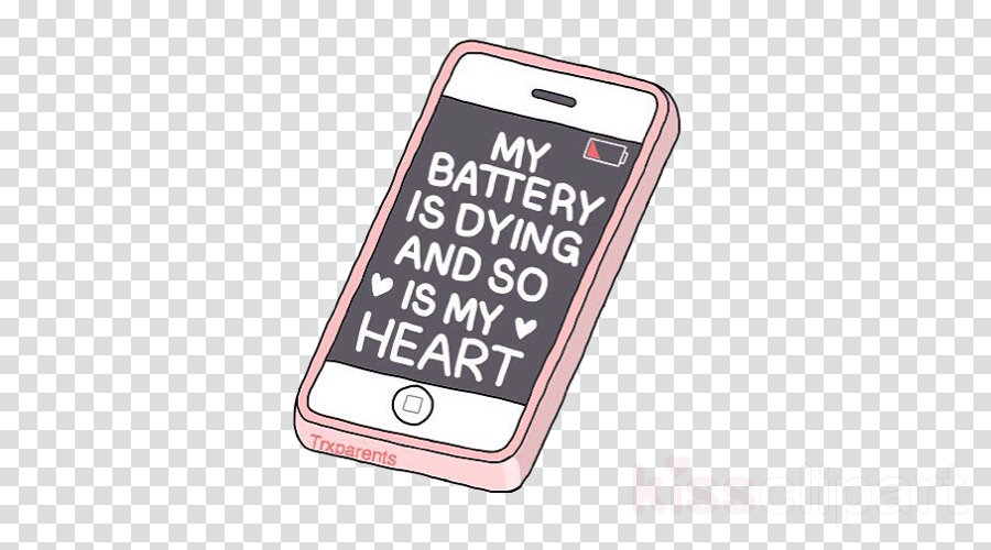 Iphone Tumblr Png Clipart Feature Phone Smartphone - Draw A Cute Iphone (900x500), Png Download