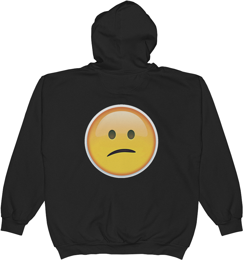 Emoji Zip Hoodie - Sweatshirt (1000x1000), Png Download