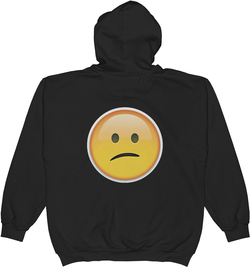 Download Emoji Zip Hoodie Sweatshirt PNG Image with No Background