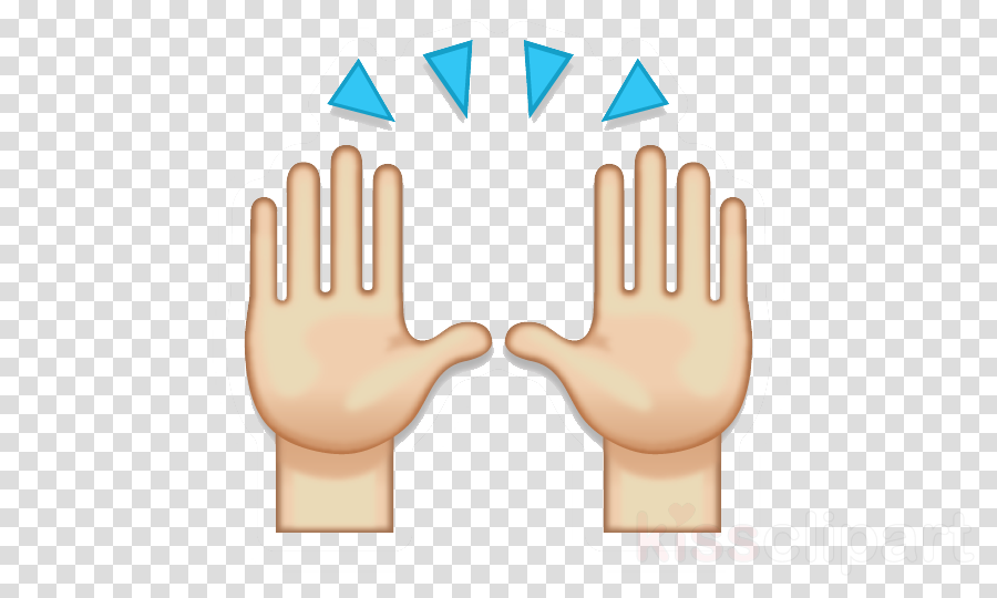 Hands Emoji Png Clipart Emoji Clip Art - Praise Hands Emoji Png (900x540), Png Download