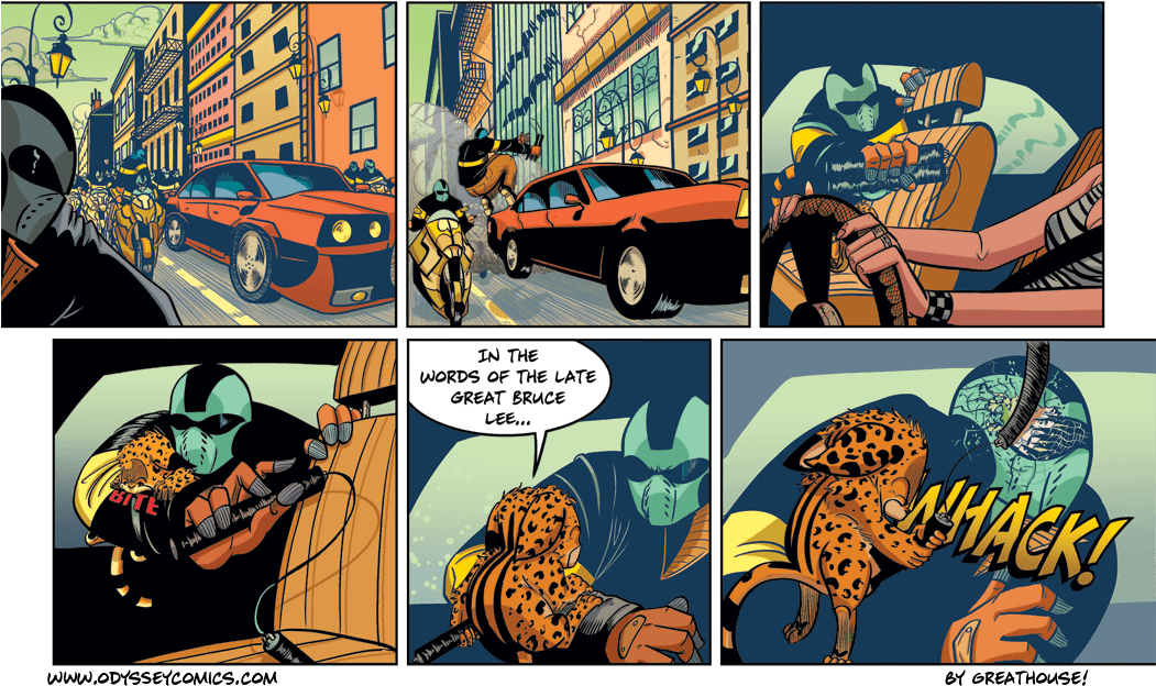 In The Late Words Of Bruce Lee - Comics (1050x692), Png Download