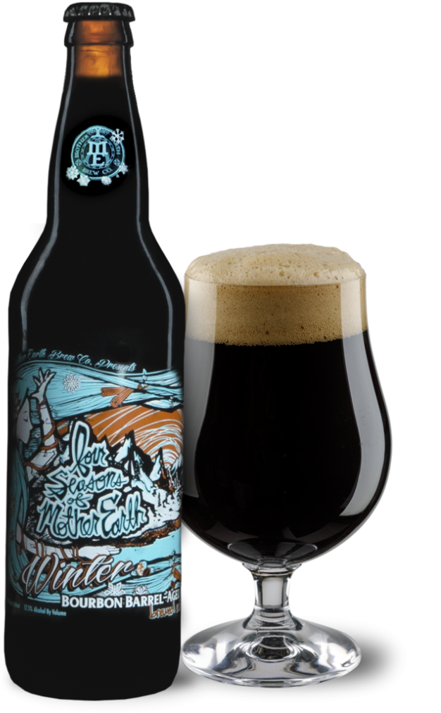 Winter 2018 Bourbon Barrel-aged Imperial Stout Brewed - Mother Earth Winter Ale - 22 Fl Oz Bottle (788x1024), Png Download