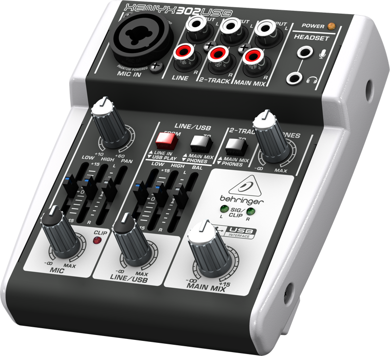 Behringer 5 Channel Mixer - Behringer Xenyx 302usb - Analogue Mixer (800x730), Png Download
