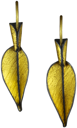 Dangling Earrings, Made With Oxidized Silver, 24 Karat - Earrings (582x676), Png Download